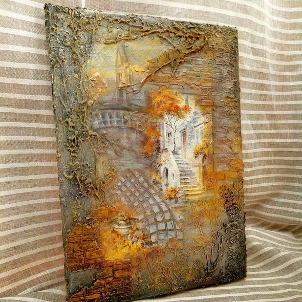 Шоу Мастер класс - интерьерная картина Mixed Media Style