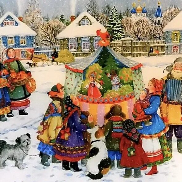 Рождественнские гулянья в ТЦ